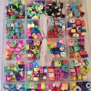 🍬🌸 1000 Pcs Polymer Bead- Set for Bracelet Making